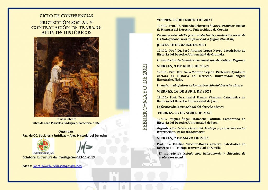 Ciclo de conferencias HISTORIA DEL DERECHO